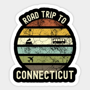 Road Trip To Connecticut, Family Trip To Connecticut, Holiday Trip to Connecticut, Family Reunion in Connecticut, Holidays in Connecticut, Sticker